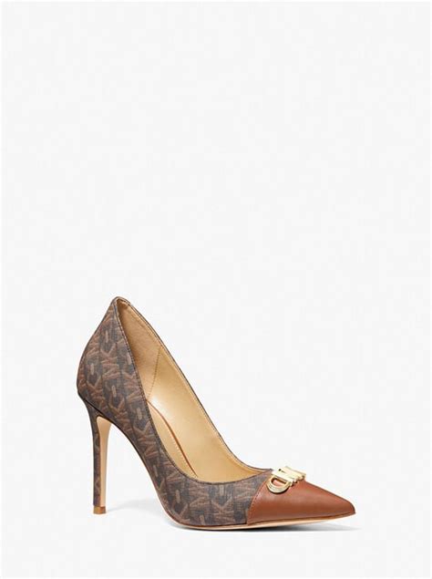 michael kors parker logo pump|Parker Empire Signature Logo Pump .